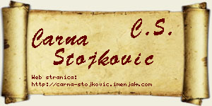 Čarna Stojković vizit kartica
